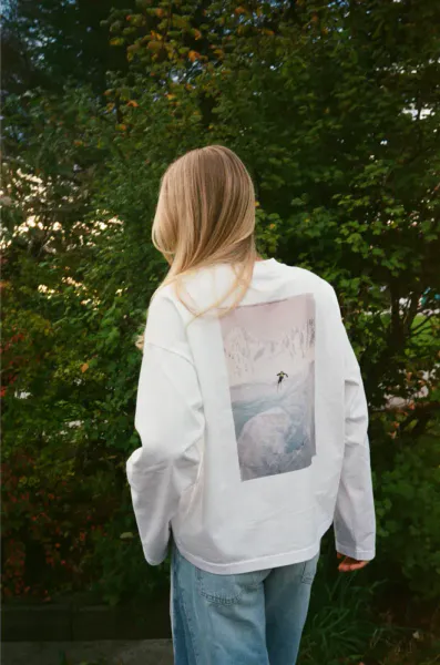 Pre Apr&egrave;s Boxy Cliff Long Sleeve, White