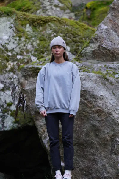 Pre Aprés Vintage Off Piste Vintage  Washed Sweatshirt, Stormy b